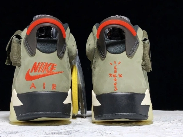 Olive x Jordan Scott 6 Air CN1084-200 Medium Travis 0629